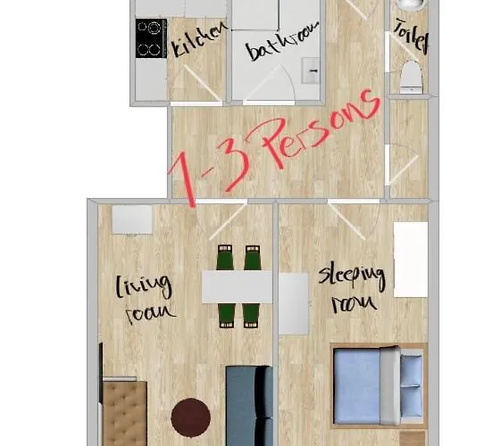 Hyggepartment 2 Zentrum Apartament *